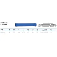 HTEM tubo di scarico 2 bicchieri in PP ø32 mm L. 1000 mm - gamma Triplus VS0650207