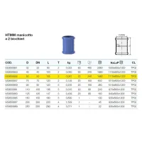 HTMM manicotto a 2 bicchieri ad innesto ø50 mm - gamma Triplus VS0650855