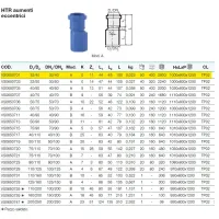 HTR raccordo aumento eccentrico ad innesto ø32/40 mm - gamma Triplus VS0650701