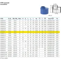 HTR raccordo aumento eccentrico ad innesto ø40/90 mm - gamma Triplus VS0650711