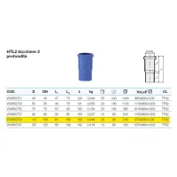 HTL2 bicchiere 2 profondità ø110 mm ad innesto - gamma Triplus VS0650759