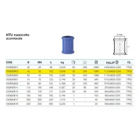 HTU manicotto scorrevole ad innesto ø40 mm - gamma Triplus VS0650803