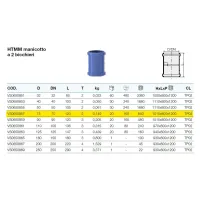 HTMM manicotto a 2 bicchieri ad innesto ø75 mm - gamma Triplus VS0650857