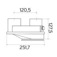 Kit doppiatore scarico fumi sdoppiato 80/80 per scaldabagno scaldacqua turboMAG Vaillant 303847