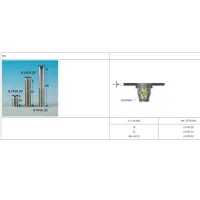 Piletta BASKET "MINI" con foro ø60 flangia ø70 uscita 1"1/2 Gas con troppo-pieno rettangolare per lavelli inox 1754.002