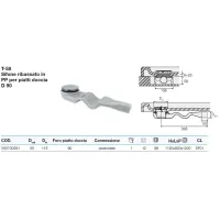 T-58 Sifone ribassato in PP per piatti doccia ø90 VS0700291