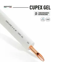 Tubo di rame CUPEX GEL ø1/2" x 0,80 (d. 12,70 mm) isolato da una guaina in polietilene espanso reticolato - Rotolo da 50 metri 2RGELGREGD075B