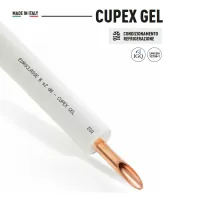 Tubo di rame preisolato CUPEX GEL ø5/8" x 1 (d. 15,87 mm). Rivestito con guaina. Spessore nominale isolante 11 mm. Rotolo da 50 metri 2RGELGREGE100B