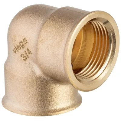 Curva a 90° ø1"Fx3/4"F bronzo, filettatura Rp 320683