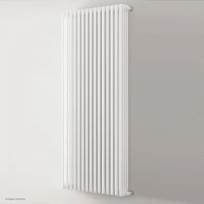 Ardesia radiatore tubolare 4 colonne 10 elementi h.1800 - colore bianco RAL9016 - completo di tappo cieco e riduzioni da 1/2" 3541700006211