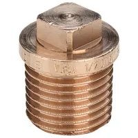 Tappo ø1.1/2"M per chiave quadrata, bronzo, filettatura R 322168