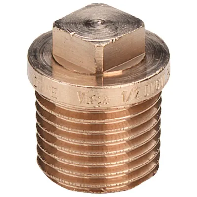 Tappo ø1.1/2"M per chiave quadrata, bronzo, filettatura R 322168