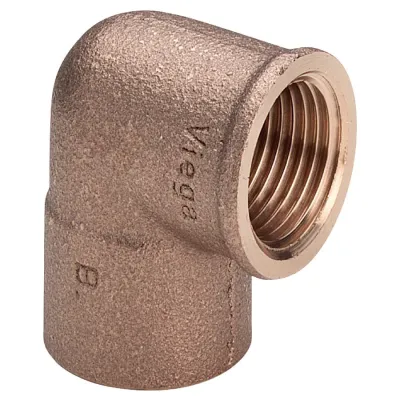 Gomito a 90° FF 14-1/2" bronzo, estremità a saldare femmina, filettatura Rp 467692