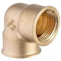 Curva a 90° FF 1/2" bronzo, filettatura Rp 269272