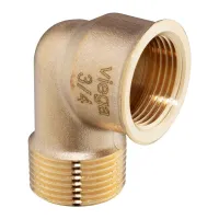 Curva a 90° MF 3/4" bronzo, filettatura R, filettatura Rp 264000