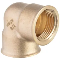 Curva a 90° 3/4"-1/2" bronzo, filettatura Rp 320669