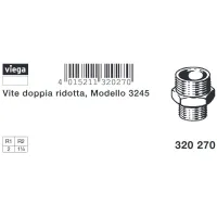 Vite doppia ridotta ø2"Mx1.1/4"M bronzo, filettatura R 320270