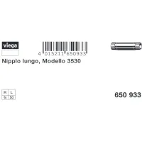 Barilotto nipplo lungo MM ø3/4"xL.50mm bronzo, filettatura R 650933