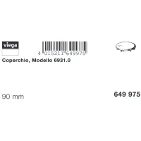 Coperchio ø90 per corpo incasso, Domoplex, materiale plastico 649975