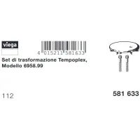 Set di trasformazione Tempoplex per sifone ø112mm , Tempoplex, serie dal 2001 581633