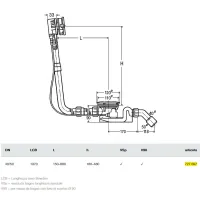 Colonna automatica Rotaplex Trio per vasca L.1070 727697