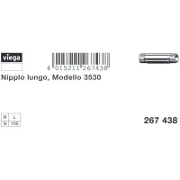 Nipplo lungo MM 3/4"x150 bronzo, filettatura R 267438