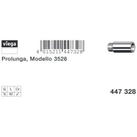 Prolunga MF 3/4"x40 bronzo cromato, filettatura femmina G, filettatura maschio G 447328