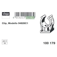 Clip materiale plastico singolo ø18 mm 100179