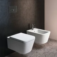 Ideal Standard Blend Cube bidet sospeso monoforo, con troppopieno, colore bianco seta finitura opaco T3687V1