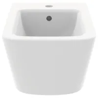 Ideal Standard Blend Cube bidet sospeso monoforo, con troppopieno, colore bianco seta finitura opaco T3687V1