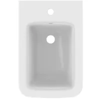 Ideal Standard Blend Cube bidet sospeso monoforo, con troppopieno, colore bianco seta finitura opaco T3687V1