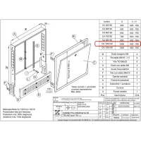 Cassetta universale per collettori, dim. 1000x90x620 mm, con piedini e fascione, completa di coperchio verniciato bianco 01CA100090VR02