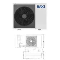 Baxi ALYA 8 MR pompa di calore aria-acqua splittata Inverter a parete 8 kW monofase A7799992