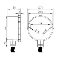 Immergas kit sonda esterna per caldaie con potenza  35 KW per funzionamento a temperatura scorrevole 3.014083