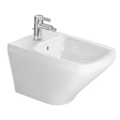 Duravit DURASTYLE bidet sospeso monoforo, con troppopieno, con bordo per rubinetteria, colore bianco 2287150000