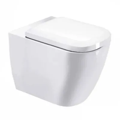 Duravit HAPPY D.2 vaso wc a pavimento a cacciata, a filo parete, per cassetta a incasso o esterna non inclusa, senza sedile, con scarico orizzontale, fabbisogno di acqua di risciacquo 4,5 l, UWL classe 1, colore bianco 2159090000