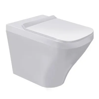 Duravit DURASTYLE vaso wc a pavimento a cacciata, a filo parete, per cassetta a incasso o esterna non inclusa, senza sedile, con scarico orizzontale, fabbisogno di acqua di risciacquo 4,5 l, UWL classe 1, colore bianco 2150090000