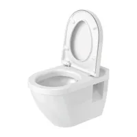 Duravit STARCK 3 vaso wc sospeso a cacciata, senza sedile, fabbisogno di acqua di risciacquo 4,5 l, UWL classe 1, colore bianco 2200090000