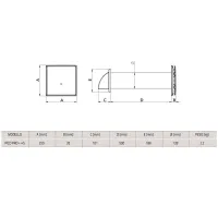 Tecnosystemi PICO PRO+ 45 Unità di ventilazione con recupero di calore puntuale a parete, portata 45 m³/h VMC ACD100053