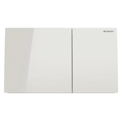 Geberit SIGMA70 placca di comando per risciacquo a due quantità, colore bianco 115.622.SI.1