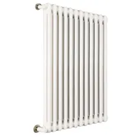 Ardesia radiatore tubolare 2 colonne 10 elementi h.900 - colore bianco RAL9016 - completo di tappo cieco e riduzioni da 1/2" 3541700010751