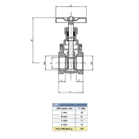 4/A Saracinesca stampata in ottone PN 10 1" 0610000006