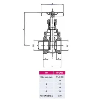 4/A Saracinesca stampata in ottone PN 16 2"1/2 0610000004