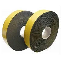 Nastro adesivo retinato in elastomero (gomma) anticondensa colore nero H 50mm Sp. 3mm - Conf. rotolo da 10 mt 035031000