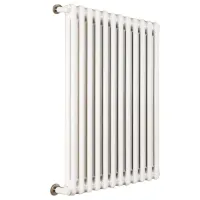 Ardesia radiatore tubolare 2 colonne 11 elementi h.900 - colore bianco RAL9016 - completo di tappo cieco e riduzioni da 1/2" 3541700015146