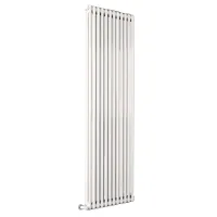 Ardesia radiatore tubolare 2 colonne 12 elementi h.2000 - colore bianco RAL9016 - completo di tappo cieco e riduzioni da 3/8" 3541700007004