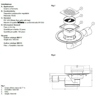 Minipiletta a pavimento 40x50 mm PE M611