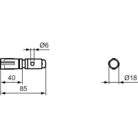 Kit di sole cerniere con sistema rallentato e sgancio rapido per tavolette copriwater modello B257 rallentato di Tesi EW01667