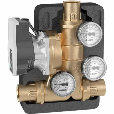 Caleffi Gruppo di ricircolo anticondensa e distribuzione per pompa PARA MS/7 1" F 281066WYP