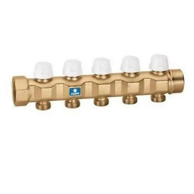 663050 Collettore di ritorno e valvole intercettazione 1 1/4" x5 3/"M CALEFFI 663050